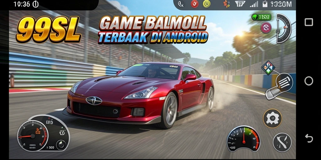 Gameplay Racing seru di 99SL dengan grafis kandungan tinggi.