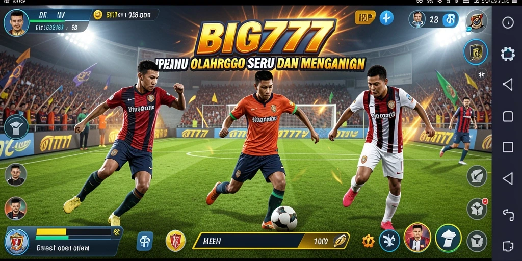 Tampilan screenshot BIG777 menampilkan aksi mendebarkan dalam pertandingan olahraga.
