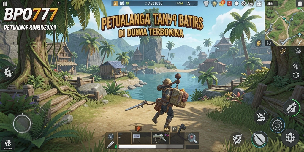 Tampilan gameplay menarik dari BPO777 dalam dunia terbuka.