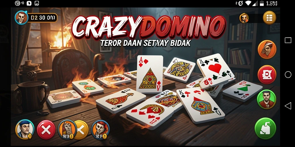 Gameplay menegangkan di CRAZYDOMINO yang akan membuat Anda terjaga.