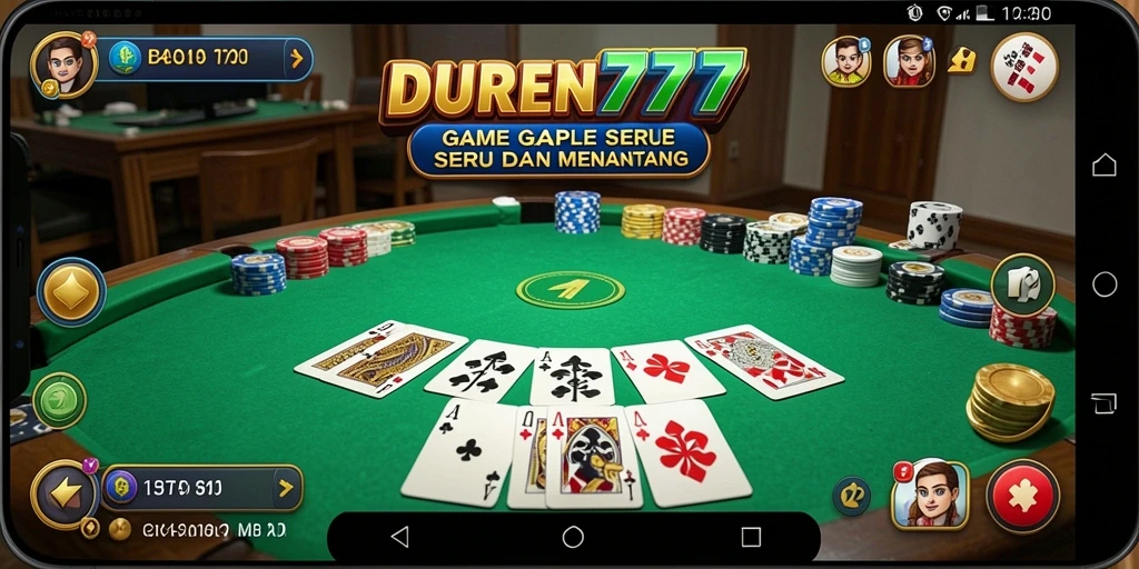 Gameplay menarik DUREN777 dengan teman-teman dalam Gaple.