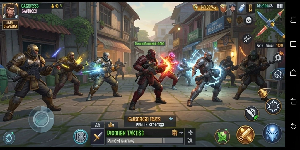 Tampilan gameplay penuh aksi di GACOR668.