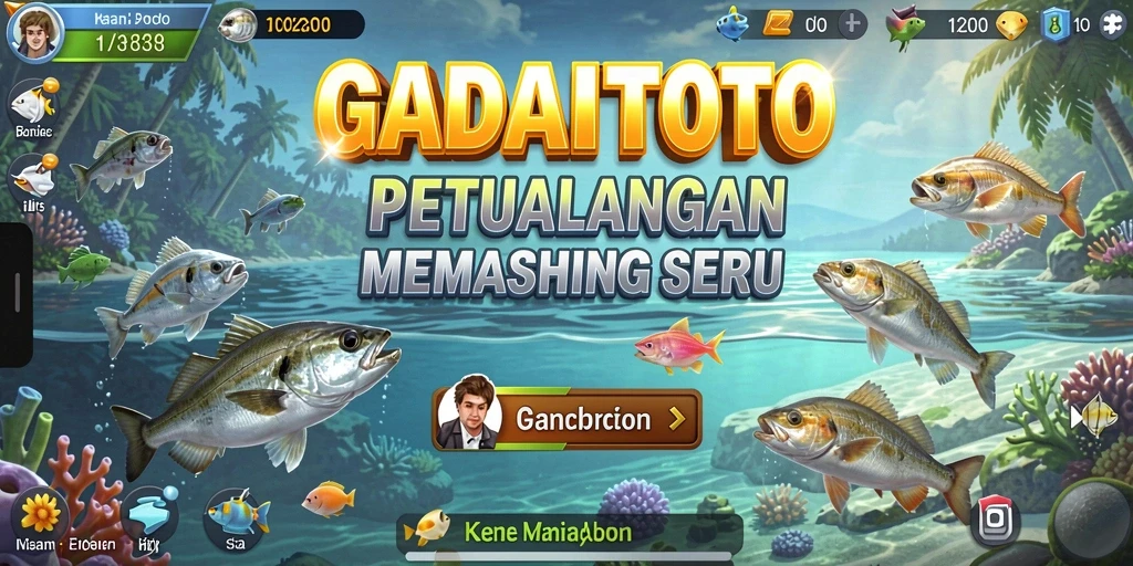 Screenshot GADAITOTO menampilkan pengalaman memancing yang seru dan menantang.