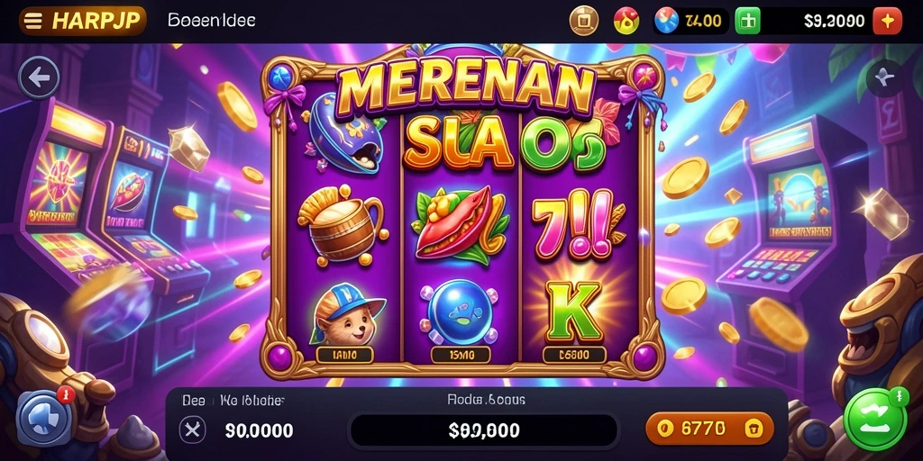 Tampilan gameplay menarik dari permainan slot HARAPJP.