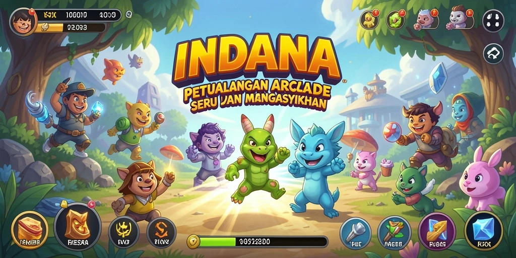 Tampilan keseruan gameplay Arcade dalam INDAAA.