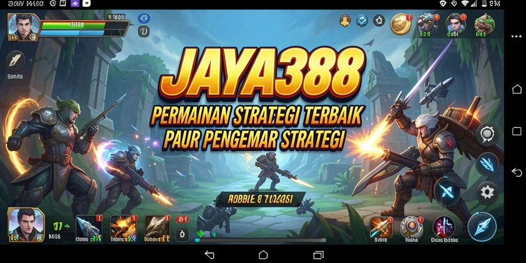 Tampilan gameplay menarik dari JAYA388 saat pertempuran strategi.