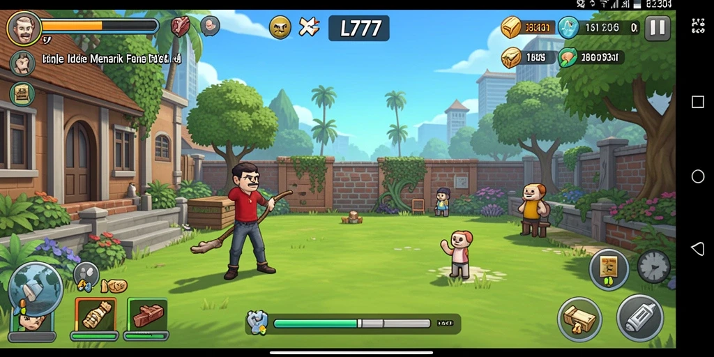 Tangkapan layar utama L777 menampilkan gameplay Idle yang mengasyikkan.