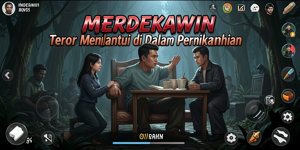 Gameplay mencekam MERDEKAWIN dengan suasana horor yang intens.