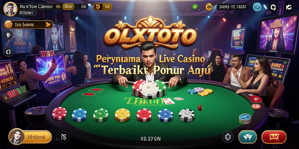 Tampilan gameplay Live Casino OLXTOTO dengan dealer profesional.