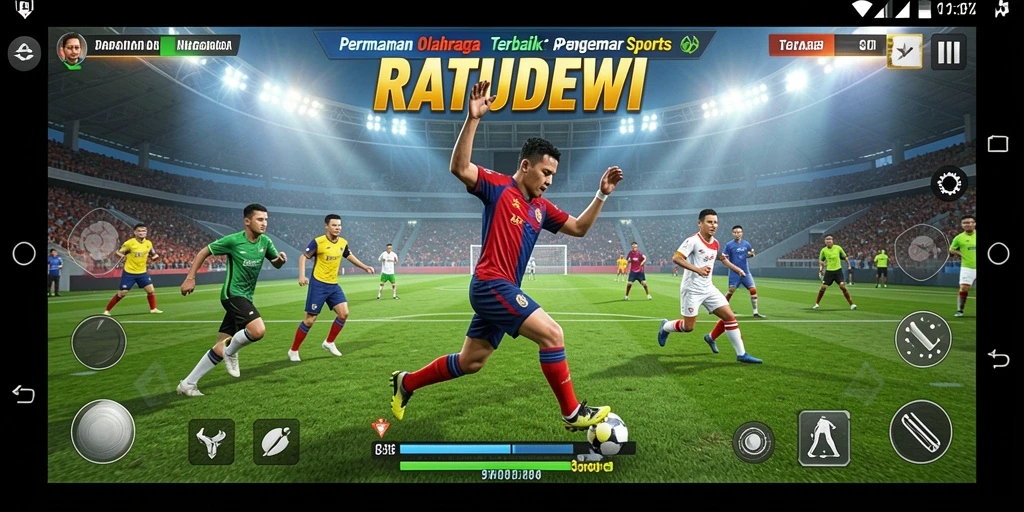 Tampilan gameplay seru dari RATUDEWI yang penuh aksi.
