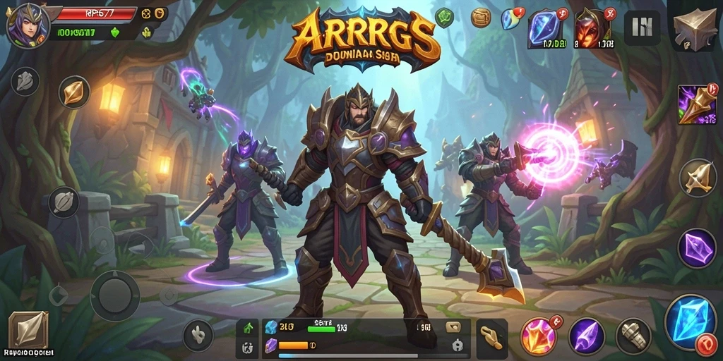 Gameplay seru RP6677 dengan pertempuran intens.