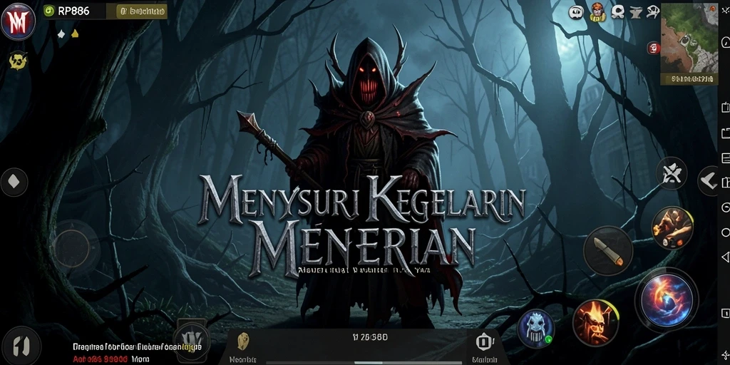 Tampilan gameplay RP886 yang menakutkan dan atmosferik.