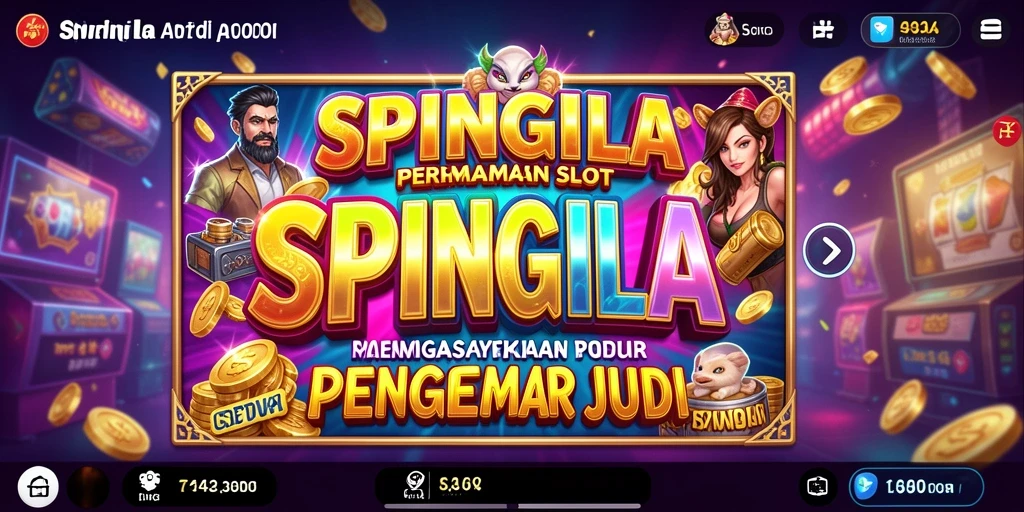 Tampilan menarik gameplay Slot SPINGILA dengan simbol beragam.